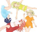  blush hidamari_sketch hiro lying miyako multiple_girls sae sleeping yomi_(indigoriver) yuno 