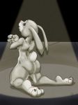  bastianmage breasts disney female hi_res judy_hopps kneeling lagomorph mammal rabbit side_boob solo zootopia 