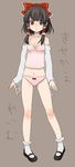  bad_id bad_pixiv_id hakurei_reimu legs lingerie midriff negligee panties solo touhou umishima_senbon underwear 