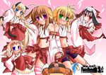 adapted_uniform animal_ears copyright_request japanese_clothes jun'you_maru multiple_girls nontraditional_miko 