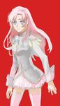  aiguillette bad_id bad_pixiv_id blue_eyes epaulettes long_hair pink_hair shoujo_kakumei_utena solo tenjou_utena thighhighs umishima_senbon zettai_ryouiki 