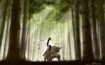  90&#039;s 90's fight forest itutsu_mujuro japanese_clothes kibagami_jubei nature ninja ninja_scroll samurai sword 