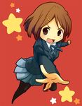  bad_id bad_pixiv_id blazer brown_eyes brown_hair hair_ornament hairclip hirasawa_yui jacket k-on! okane pantyhose school_uniform short_hair skirt solo 