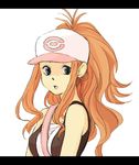  baseball_cap blue_eyes female_protagonist_(pokemon_b&amp;w) hat orange_hair pokemon pokemon_(game) pokemon_black_and_white pokemon_bw touko_(pokemon) white_(pokemon) 