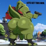 anthro balls big_balls big_butt butt dragon epic_games flaccid fortnite genitals gun hi_res holding_object holding_weapon huge_butt humanoid hybrid_(fortnite) looking_back male muscular penis possbooty ranged_weapon scalie slightly_chubby solo thick_thighs weapon