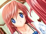  blue_eyes game_cg kisaragi_shuuji koisuru_otome_to_shugo_no_tate mirror otoko_no_ko red_hair reflection senomoto_hisashi yamada_taeko 