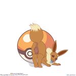 2023 animal_genitalia animal_pussy anus ass_up blep brown_body brown_eyes brown_fur butt canine_genitalia canine_pussy collar collar_tag darkened_genitalia darkened_pussy digital_media_(artwork) digitigrade dipstick_tail eevee feral fur generation_1_pokemon genitals hi_res looking_back markings nintendo paws plump_labia pokemon pokemon_(species) presenting presenting_hindquarters presenting_pussy pussy quadruped simple_background tail tail_markings tan_body tan_fur the_gentle_giant tongue tongue_out white_background