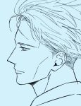  1boy highres jujutsu_kaisen light_smile lips male_focus mirink555 nanami_kento portrait profile short_hair sketch solo undercut 