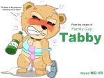 alcohol anthro bear beverage blush bra clothing collar condom drunk female hi_res humanoid mammal panties pantsless pircing plushie sexual_barrier_device short_stack solo substance_intoxication ted_(movie) teddy_bear underwear weirdkoaladream