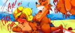 activision all_fours anthro areola balls bandicoot beach big_breasts big_butt blonde_hair blush bodily_fluids breasts brother_(lore) brother_and_sister_(lore) butt clothing coco_bandicoot crash_bandicoot crash_bandicoot_(series) digital_media_(artwork) doggystyle duo erection female female_penetrated from_behind_position fur genital_fluids genitals green_eyes hair hi_res huge_breasts incest_(lore) male male/female male_penetrating male_penetrating_female mammal marsupial nipples nude open_mouth orange_body orange_fur outside penetration penile penile_penetration penis penis_in_pussy public public_nudity public_sex pussy sand seaside sex sibling_(lore) simple_background sirkerner sister_(lore) smile thick_thighs vaginal vaginal_penetration water