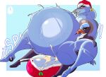 aircraft anthro balls big_balls big_penis black_body black_skin blue_body blue_skin bodily_fluids christmas christmas_clothing christmas_headwear clothing cum cum_in_mouth cum_inflation cum_inside duo female female_penetrated festive genital_fluids genitals hat headgear headwear hi_res holidays huge_balls huge_penis hyper hyper_balls hyper_genitalia hyper_penis hyper_pregnancy inflation larger_female living_aircraft living_machine living_vehicle machine male male/female male_penetrating male_penetrating_female mistletoe orange_eyes penetration penis plant pregnant princedragonsfw santa_hat sex size_difference smaller_male testicle_clothing tongue tongue_out vaginal vaginal_penetration vehicle wheels