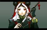  banned_artist black_hair chinese_clothes gloves nagasawa_shin original red_eyes serious single_glove solo sword weapon 