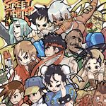  6+boys alex_(street_fighter) chun-li dark_skin dudley elena_(street_fighter) everyone ibuki_(street_fighter) ken_masters lowres makoto_(street_fighter) mitarashi_(ino_niban_chaya) multiple_boys multiple_girls ninja oekaki oro_(street_fighter) remy_(street_fighter) ryuu_(street_fighter) sean_matsuda street_fighter street_fighter_iii_(series) yang_lee yun_lee 