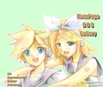  1girl brother_and_sister kagamine_len kagamine_rin main siblings twins vocaloid 