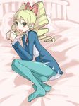  blue_legwear drill_hair feet long_hair panties panties_under_pantyhose pantyhose rockman ryuusei_no_rockman shirogane_luna solo striped striped_panties teriyaki underwear 