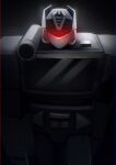  absurdres assault_visor black_background commentary_request dark decepticon glowing highres mecha nakai111 no_humans robot science_fiction shoulder_cannon solo soundwave_(transformers) transformers transformers:_generation_1 