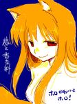  animal_ears holo lowres makiemon nude solo spice_and_wolf tail wolf_ears 