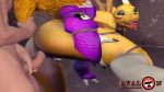  2018 3d_(artwork) anthro avalonsfm breasts butt digimon digital_media_(artwork) duo female fur hair hi_res male mammal nude penis renamon sex source_filmmaker 