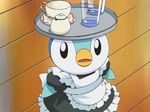  cap maid object_on_head piplup pokemon tray 