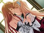  1girl dutch_angle game_cg hetero kasugazaki_yukino kisaragi_shuuji kiss koisuru_otome_to_shugo_no_tate otoko_no_ko senomoto_hisashi 