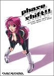  bent_over boots breasts cleavage gundam gundam_seed gundam_seed_destiny knee_boots large_breasts lunamaria_hawke narendo pink_skirt skirt solo thighhighs 