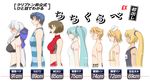  5girls akita_neru bust_chart everyone hatsune_miku kagamine_len kagamine_rin kaito lineup long_hair meiko morihama_karute multiple_boys multiple_girls profile very_long_hair vocaloid voyakiloid yowane_haku 