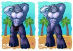 2024 alien alien_humanoid anthro balls biceps big_muscles blue_eyes bulge clothing digital_media_(artwork) disney flaccid flexing gantu genitals grey_body grey_skin grin hi_res humanoid humanoid_genitalia humanoid_penis latex latex_clothing latex_skinsuit lilo_and_stitch looking_at_viewer male mostly_nude muscular muscular_anthro muscular_male nipples nude open_mouth open_smile penis simple_background skinsuit smile solo speedo standing swimwear tight_clothing torito_moo underwear