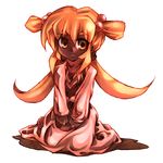  child dark_skin dress dwarf final_fantasy final_fantasy_iv hair_bobbles hair_ornament kouno_hikaru lowres luca_(ff4) orange_hair smile solo twintails yellow_eyes 