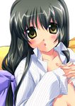  clannad ibuki_fuuko lowres open_clothes open_shirt satomi_yoshitaka shirt solo 