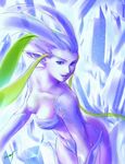  artist_request blue_eyes blue_skin breasts crystal final_fantasy final_fantasy_viii ice large_breasts shiva_(final_fantasy) solo 