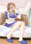  bed bucho legs maid original sitting slippers solo twintails 