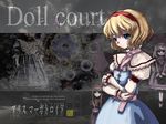  alice_margatroid arm_garter bad_id blonde_hair blue_eyes capelet crossed_arms danmaku doll engrish hirosato hourai_doll looking_at_viewer photo ranguage ribbon shanghai_doll short_hair silhouette solo source_request touhou wallpaper 