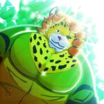 anthro avi_the_tiger barazoku clothing coat felid first_person_view forestpunktiger jaguar looking_at_viewer looking_down looking_down_at_viewer male mammal meme minkmen_(one_piece) one_piece pantherine pecs pedro_of_the_treetops solo topwear watermarked_at_source
