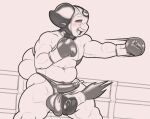 2024 anthro audino ballboxing ballbusting balls_outline blush bodily_fluids boxing boxing_gloves bulge clothing cock_and_ball_torture cock_sheath dcheese detailed_bulge digital_media_(artwork) erection erection_under_clothing fight fighting_ring generation_5_pokemon genital_fluids genital_outline genital_torture handwear headgear hi_res leather leather_clothing leather_headgear male monochrome nintendo penis_clothing penis_conforming pokemon pokemon_(species) precum slightly_chubby solo sport sweat thick_thighs thong underwear