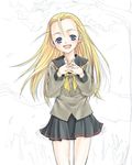  elise_von_dietrich long_hair satou_atsuki school_uniform serafuku sky_girls solo 