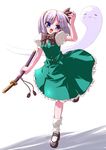  blue_eyes hitodama katana konpaku_youmu konpaku_youmu_(ghost) miuku_(marine_sapphire) sheath sheathed solo sword touhou weapon 