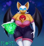 2024 anthro bat big_breasts breasts digital_drawing_(artwork) digital_media_(artwork) duo echidna female floydfiveeyes gem hi_res huge_breasts huge_thighs knuckles_the_echidna male male/female mammal monotreme red_body rouge_the_bat sega size_difference sonic_the_hedgehog_(series) standing thick_thighs wings