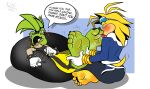 5_toes anthro blush dialogue duo feet female foot_fetish foot_focus foot_lick foot_play hi_res humanoid_feet idw_publishing licking male male/female mrvalentim plantigrade sega soles sonic_the_hedgehog_(comics) sonic_the_hedgehog_(idw) sonic_the_hedgehog_(series) speech_bubble surge_the_tenrec toes tongue wrinkled_feet wrinkles