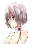  bandages blood breasts itou_nanami nipples nude original small_breasts solo upper_body 