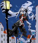  living_hair lowres mof mof's_silver_haired_twintailed_girl oekaki original prehensile_hair solo 
