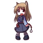  animal_ears chibi fictional_sister holo long_hair solo spice_and_wolf wolf_ears 