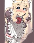  animal_ears blush cat_ears copyright_request hijiri_rei lowres maid nouveau_vague oekaki pantyhose solo toilet 