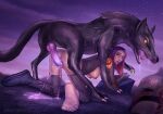absurd_res bestiality female feral hi_res human loth-wolf male mammal mandalorian mistress_ilum sabine_wren star_wars star_wars_rebels tagme
