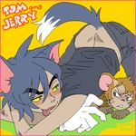  animal_ears artist_request cat_ears costume jerry_(tom_and_jerry) lowres male_focus multiple_boys tail tom tom_and_jerry 