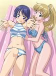  ai_yori_aoshi bikini blonde_hair blue_hair legs sakuraba_aoi swimsuit tagme tina_foster 