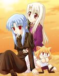  crossover fate/stay_night fate_(series) illyasviel_von_einzbern len minazuki_noumu multiple_girls nekoarc pantyhose tsukihime type-moon 