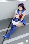  bishoujo_senshi_sailor_moon boots cosplay knee_boots namada pantyhose photo sailor_saturn tomoe_hotaru 