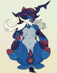 anthro anthrofied anus areola blue_areola blue_body blue_nipples blue_pussy breasts female fur generation_5_pokemon generation_8_pokemon genitals goldenyuusha hi_res hisuian_form hisuian_samurott horn looking_at_viewer nintendo nipples nude pokemon pokemon_(species) pokemon_legends_arceus pokemorph pussy red_eyes regional_form_(pokemon) smile solo