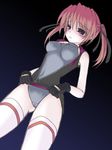  breasts covered_nipples frapowa lyrical_nanoha mahou_shoujo_lyrical_nanoha_strikers medium_breasts solo teana_lanster thighhighs 