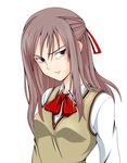  1girl angry bamboo_blade long_hair miyazaki_miyako school_uniform serafuku simple_background solo 